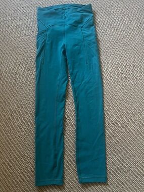 lululemon HR Invigorate Teal Leggings